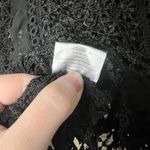 Haute Rogue Black Floral Lace Long Sleeve Photo 5