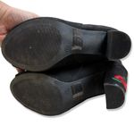 Wild Diva ⭐️ Black Suede Rose Embroidered Booties Photo 5