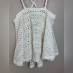 FP Beach Free People Beach  Ivory Crochet Rope Halter Tank Top size Small Photo 5