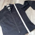 Vintage Suede AGB Byer California Full Zip Jacket Black (10 petite) minimalist Size 10P Photo 4