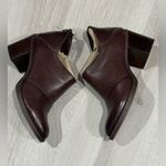 Johnston & Murphy  Women's Brown Leather Zipper Ankle Booties Boots Size 10 Photo 4