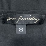 Vintage Y2K Ann Ferriday Black Lace Sheer Babydoll Blouse Small Bow Tie Back Photo 8