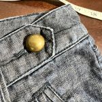 Anthropologie Daughters of the Liberation Denim Shorts Gold Button Detail Size 4 Photo 6
