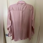 Missguided Pink  Oversized Satin Button Up Photo 1