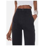 MOTHER The Wrapper Patch Springy Ankle Jeans Size 23 Black Photo 3