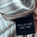 Lynn Ritchie Brown Stripe Silk Blend Crop Pants Embroidered Size 10 style 4598 Brown Photo 8