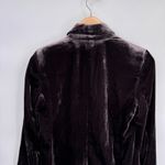 Ann Taylor Velvet Blazer Womens 2 Brown Pockets Lined Festive Holiday Career Photo 6