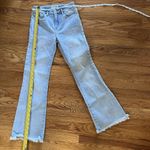 frame denim Frame Le Crop Mini Boot Jeans Light Wash Size 24 Frayed Hem Stretch Bootcut Photo 4