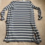 Hippie Rose NWT  Blue Striped Ribbed Knit Duster Cardigan   Size Medium Photo 7