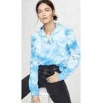 Generation Love Puff Sleeve Tie Dye Blue Hoodie size XS Photo 7