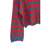 Altar'd State Cropped Sweater Women's Size S Blue Orange Striped Crew Neck NWT Photo 2