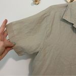 Jane Ashley  Vintage Linen Beach Embroidered Button Up size Medium Photo 1