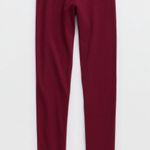 Aerie Red  Crossover Leggings Photo 0