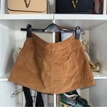 Urban Outfitters  Corduroy A Line Mini Skirt Brown Tan Womens Large New Photo 2