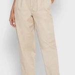 Banana Republic Belted Cargo Pants Wmns 10 Khaki Beige Utility Tapered Trousers Photo 0