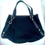 Gucci  Black Canvas leather trim Abbey shoulder bag Photo 1