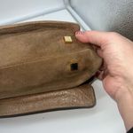 Vince Camuto  Metallic Taupe Leather Multi‎ Compartment Convertible Shoulder Bag Photo 10