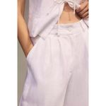 Faithfull the Brand Circa Linen Pants High Waisted Wide Leg Trousers White 4 Photo 3