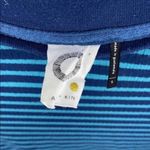 Anthropologie Akemi + Kin Top Womens Small Blue Stripped Mother of Pearl Buttons Photo 2