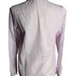 Vintage Button Up Secretary Blouse M Lilac Purple Pussy Bow Long Sleeve Collar Size M Photo 3