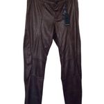 Black Orchid  Brown Ankle Zip Faux Leather Snake Skin Pants Size 29 NWT Photo 0