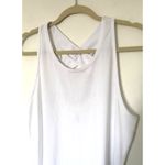 Athleta  White Yogini Tank Top Racerback Poly Lyocell Spandex Activewear Sz M Photo 5