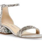 Betsey Johnson NIB  Women's Noren Rhinestone Low Block Heels Silver‎ Size 6M Photo 0