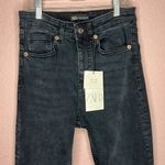 ZARA CROPPED FLARE HIGH-WAIST JEANS- BLACK. SIZE 4 Photo 2