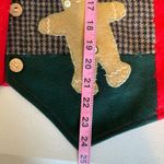 Keren Hart Vintage Christmas Vest‎ Patchwork Holiday Gingerbread Stars Women's L Red Size L Photo 7