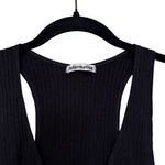 Reformation  Black Paso Knit Ribbed Mini Dress Size XS Photo 4