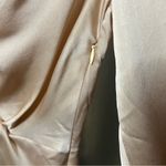 Missguided  Petite Plunge Twist Front Shift Metallic Champagne Dress 4 Photo 6