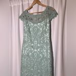 Tadashi Shoji  Sanda Embroidered Mint Dress | 8 Photo 12