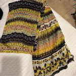 Missoni  Yellow, Pink, and Black Patterned Scarf 68x8 Photo 0