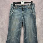 Jessica Simpson Princy by Blue Bootcut Flare Distress Denim Jeans Small 5 Photo 2
