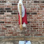 Free People We the Free Indonesia layered red top w/lace & stripes / XS / EUC Photo 11