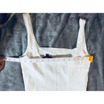 Fore Size Small Elegant Contemporary White Sleeveless Dress Midi Square Neck Photo 5