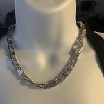 Kenneth Jay Lane necklace and bracelet set with with large crystals. Photo 1