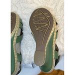 SANDALS GREEN EARTHICS STRAPPY CORK WEDGE SIZE 7 Photo 7