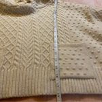 ZARA  Knit Hoodie Crop Sweater Cream Ivory “Awakening Knit Collection” Size Small Photo 6