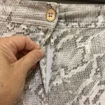 Chico's  Snakeskin Skirt Women’s size 1 (8) PAINTED PYTHON Staci Sateen Stretch Photo 3