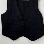 DISSH Black linen vest Size: 12 Photo 2