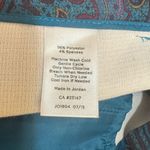 Talbots Women’s blue purple paisley print Hampshire straight leg ankle pants 8P Photo 4