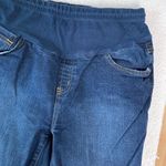 Motherhood Maternity Oh Baby  Pregnancy Cropped Capris Denim Jeans Blue Small Photo 4