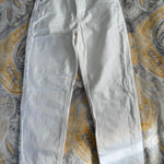 American Eagle  cross waist white mom jeans size 4 short Photo 0