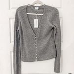 Lovers + Friends NEW  Baxter Cardigan Ribbed Pearl Photo 5
