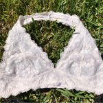 Free People Intimately White Lace Galloon Bralette L Photo 4