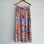 Farm Rio x Anthropologie Skirt Medium Vibrance Leopard Print Flowy Boho Picnic Photo 2
