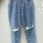 We Wore What  NWT  'The Danielle' High Rise Vintage Straight Jeans Size 10/30 Photo 1