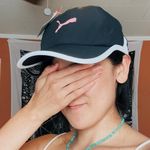 Puma  active sports black silky cool temperature breathable hat pink logo Photo 7