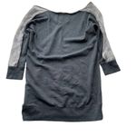Victoria's Secret VS  Tunic Sweatshirt Gray Medium Scoop Neck 3/4 Sleeve Camo Photo 6